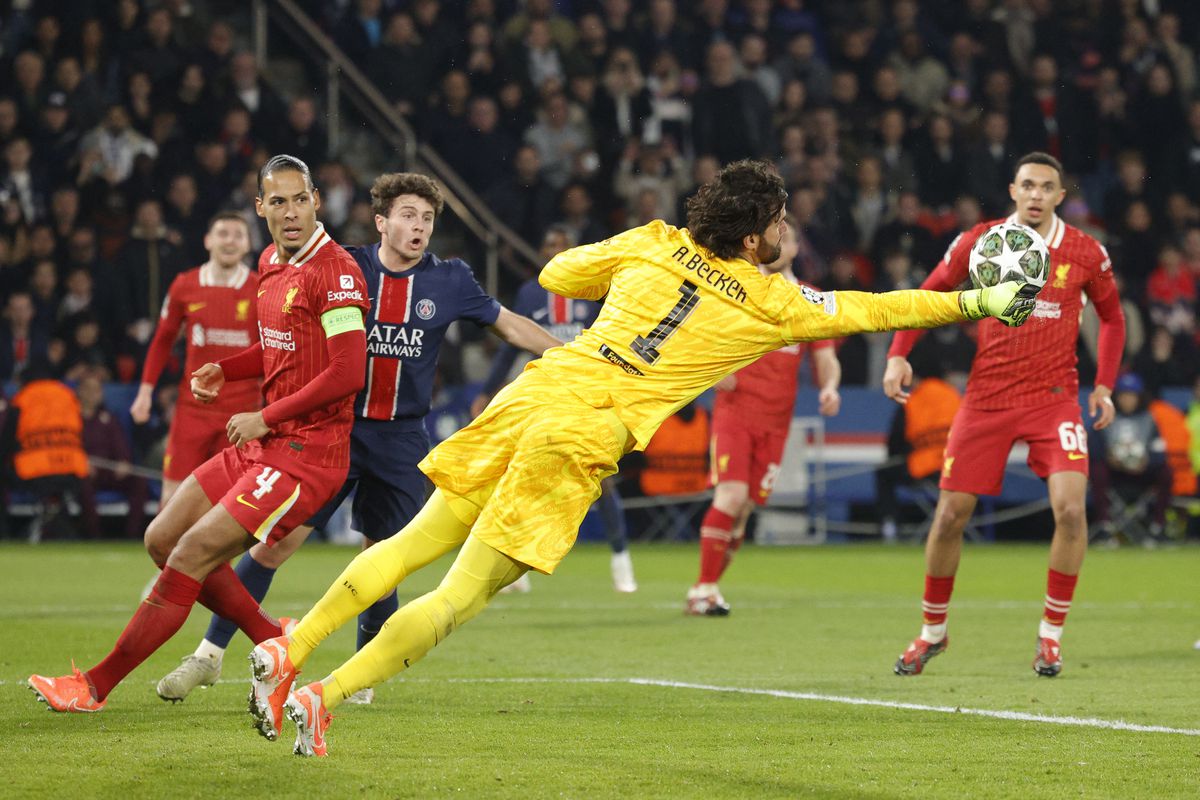 Goalkeeper Alisson Becker in action, featured in a data-driven betting analysis for the Copa América 2025 Golden Glove award.