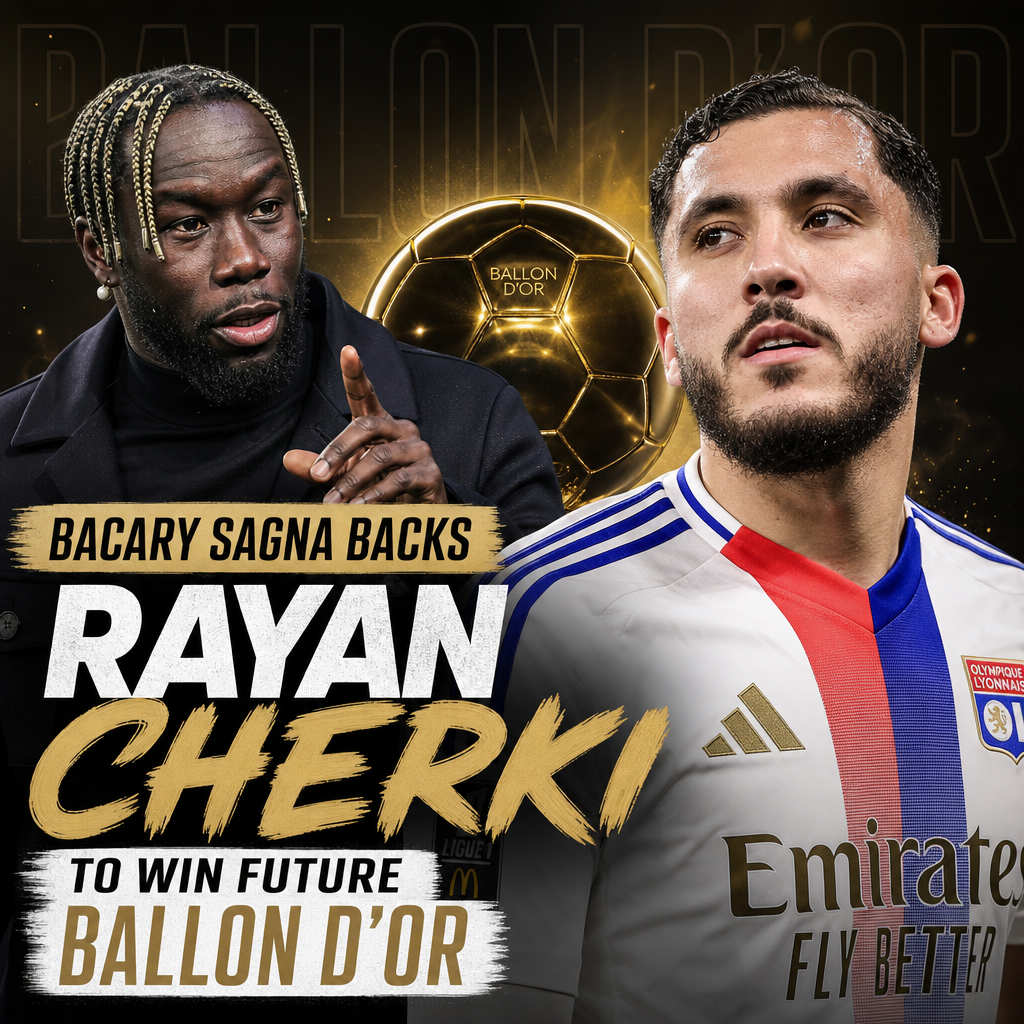 Bacary Sagna speaks passionately, endorsing Rayan Cherki's potential to win a future Ballon d’Or award.