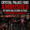 Crystal Palace fans confronted by aggressive Rayo Vallecano ultras outside stadium before UEFA Conference final.