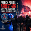 French police detain multiple individuals during post-PSG Champions League victory clashes in Paris.