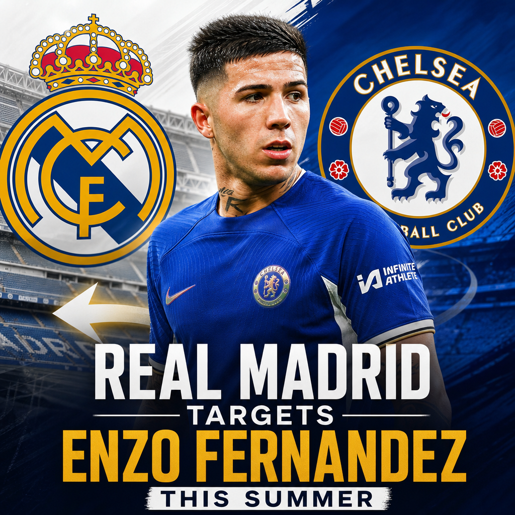 Real Madrid aims to sign Chelsea midfielder Enzo Fernandez in a summer transfer move.
