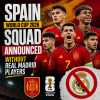 Spain World Cup 2026 squad announced, showing players without any from Real Madrid club.