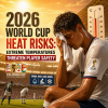 Map showing extreme heat risks across the US, Canada, and Mexico for the 2026 World Cup.