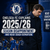 Chelsea FC head coach speaks at a press conference addressing the team's 2025/26 season struggles and his departure.