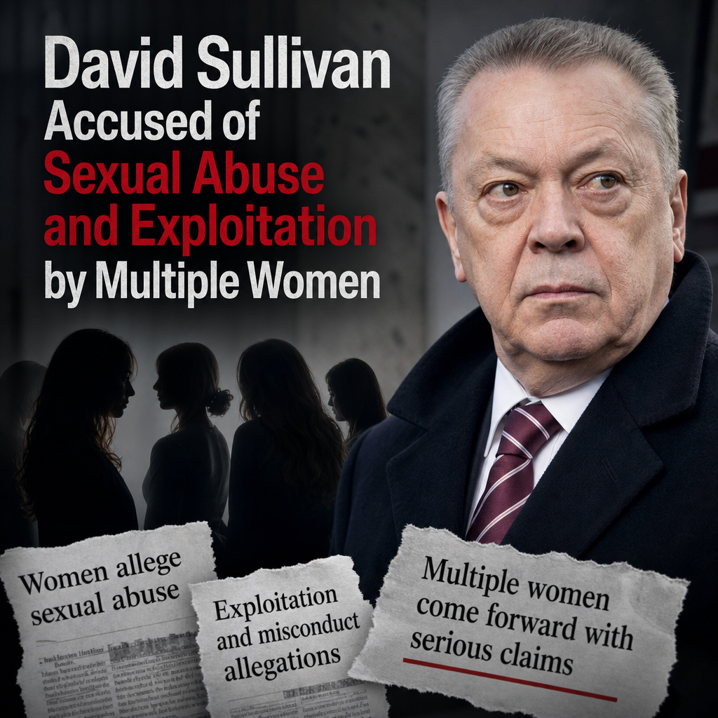 Photograph of David Sullivan facing serious sexual abuse and exploitation allegations by multiple women.
