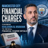 Manchester City chairman Khaldoon Al Mubarak speaking at a press conference about financial charges allegations.