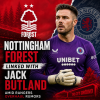 Goalkeeper Jack Butland in action, linked with Nottingham Forest transfer amid Rangers team changes.