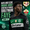 Portrait of Souleymane Faye in Sporting CP kit, on the pitch during a match.