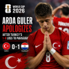 Arda Guler looks regretful on the field after Turkey’s 1-0 loss to Paraguay in the World Cup 2026 qualifier.