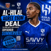 Al-Hilal and West Ham officials shake hands as they finalize Cryscencio Summerville's £60 million transfer deal.