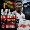 Belgian Football Federation officials discuss FIFA's decision to allow Folarin Balogun to play despite suspension.