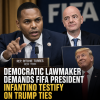 Democratic lawmaker Ritchie Torres speaking passionately while demanding FIFA President Gianni Infantino testify.