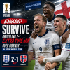 England national football team celebrates their 2-1 extra time victory over Norway in the 2026 World Cup.