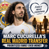 Marc Cucurella in a blue jersey, emphasizing his Real Madrid transfer choice prioritizing family over money.