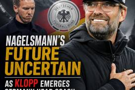 Julian Nagelsmann looks uncertain as Jürgen Klopp emerges as favorite for Germany head coach role.