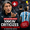 Switzerland coach Hakan Yakin reacts angrily during a football match against Argentina.