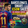 Ferran Torres celebrating in a Barcelona jersey during his €50 million transfer sale.