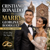 Cristiano Ronaldo and Georgina Rodriguez posing together outside Madeira Cathedral, announcing their wedding.