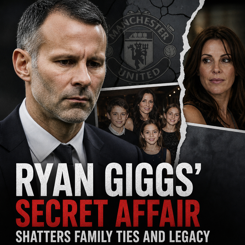 Portrait of Ryan Giggs with a serious expression, symbolizing family turmoil and legacy impact.