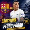 Pedro Porro in action for Tottenham Hotspur, targeted by Barcelona for January transfer window.