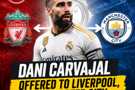 Dani Carvajal in Real Madrid kit, linked with transfer offers from Liverpool and Manchester City.
