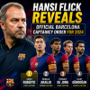 Hansi Flick announces Barcelona’s 2024 captaincy order: Sergi Roberto, Ronald Araujo, Frenkie de Jong, İlkay Gündoğan.