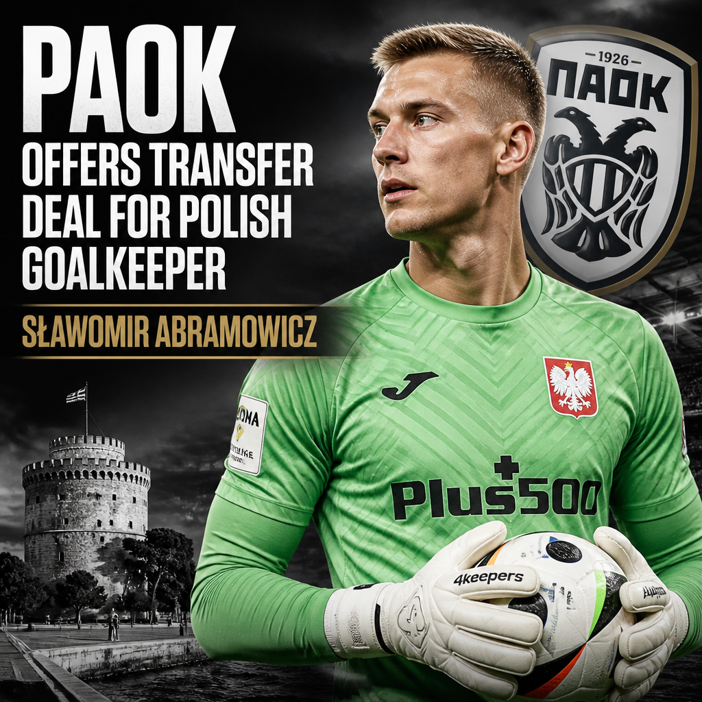 PAOK football club official offers a contract to Polish goalkeeper Sławomir Abramowicz.