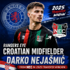 Croatian midfielder Darko Nejašmić in action, targeted by Rangers for 2025 transfer from NEC Nijmegen.