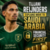 Tijjani Reijnders in a sports jacket speaking during an interview about his move to Saudi Arabia.