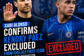Xabi Alonso speaks at a press conference confirming Kendry Páez's exclusion from Chelsea first team.
