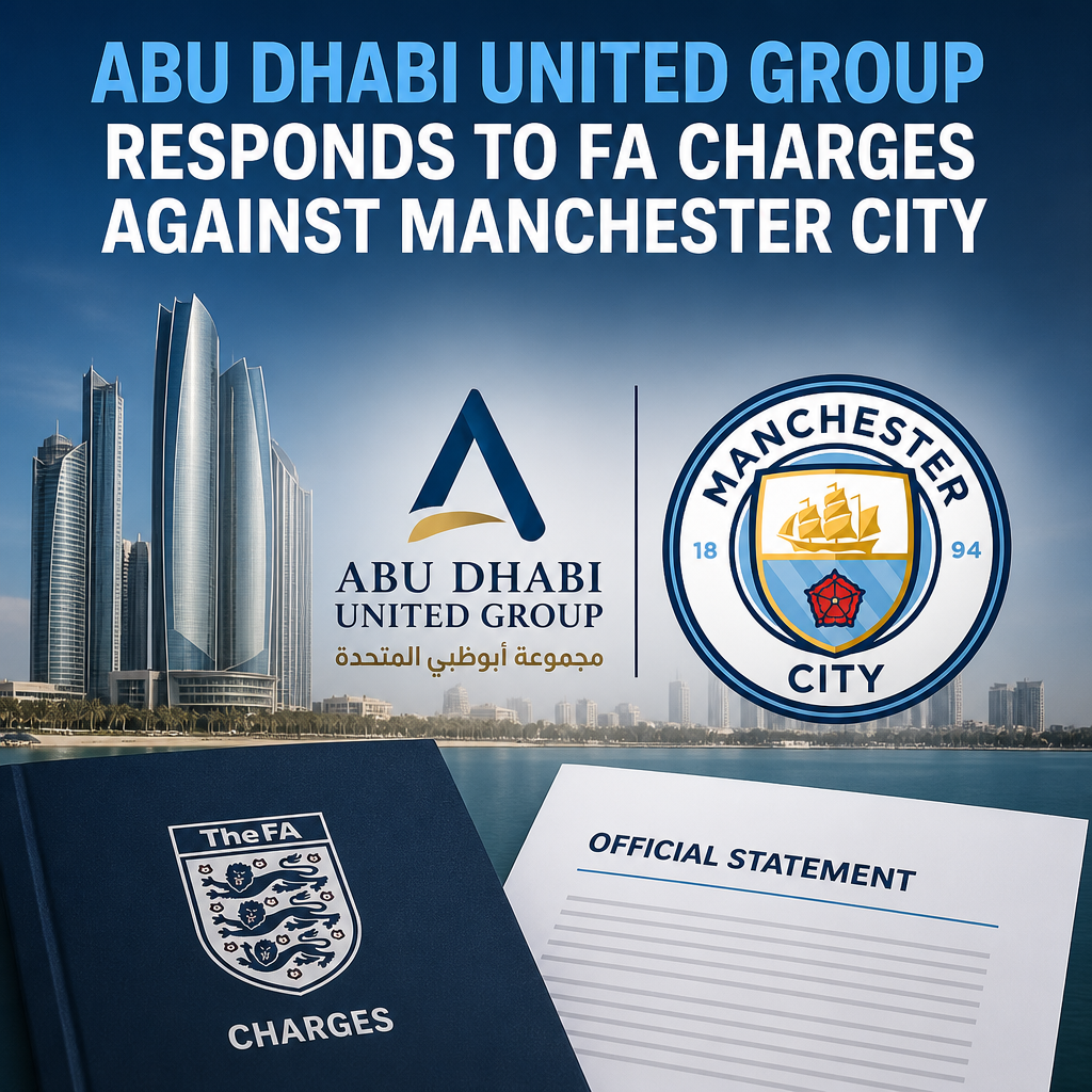 Abu Dhabi United Group issues official statement responding to FA charges against Manchester City.