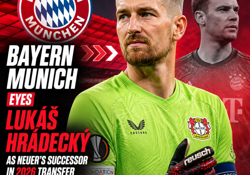 Lukáš Hrádecký focused during match, Bayern Munich plans him as Manuel Neuer's successor in 2026.