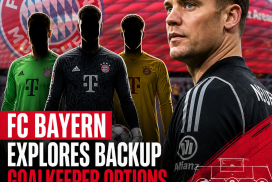 FC Bayern Munich coaches review goalkeeper options on a whiteboard, planning for Neuer's eventual retirement.