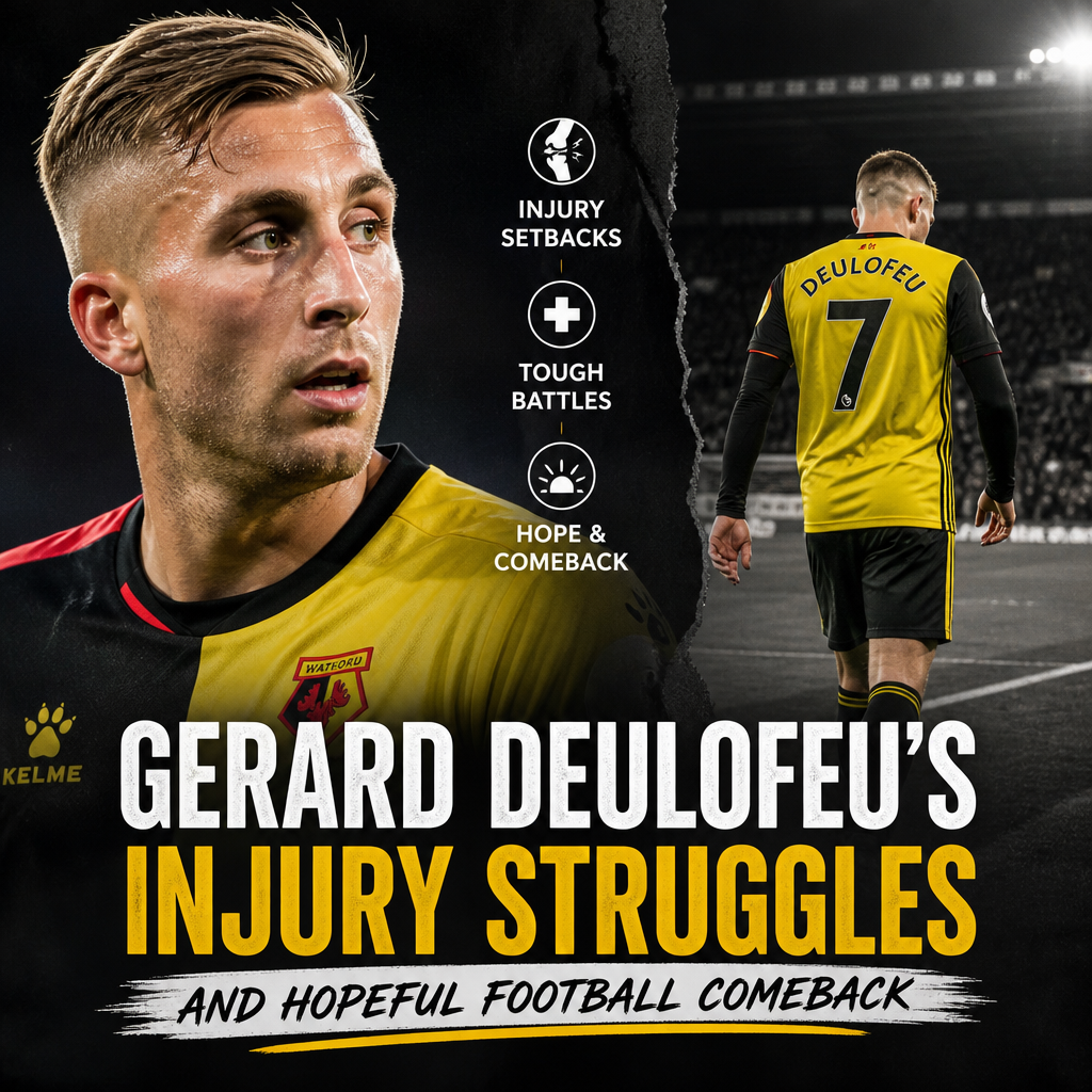 Gerard Deulofeu sitting on the pitch, holding his injured leg, showing determination during recovery.