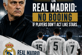 José Mourinho speaking about Real Madrid's no booing policy for players behaving like stars.