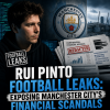 Rui Pinto sitting at a desk with a laptop, exposing Manchester City's financial scandals in Football Leaks.