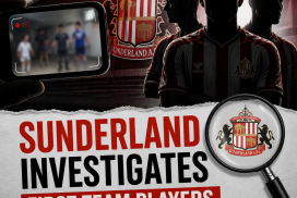 Sunderland AFC first team players in training, under investigation after a filmed incident.